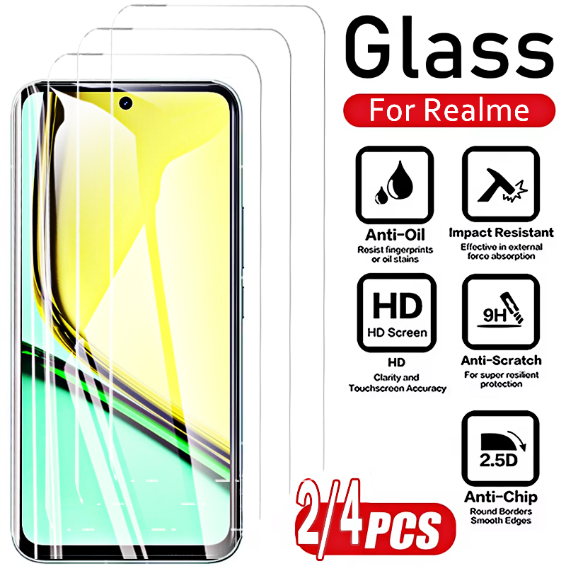 Realme C67 - Protetor de Tela de Vidro Temperado