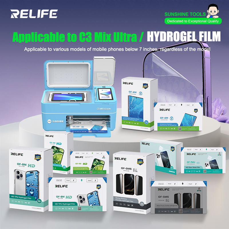 Filme de hidrogel RELIFE GF-1M - Screen Protector Cutter avaliação e preço
