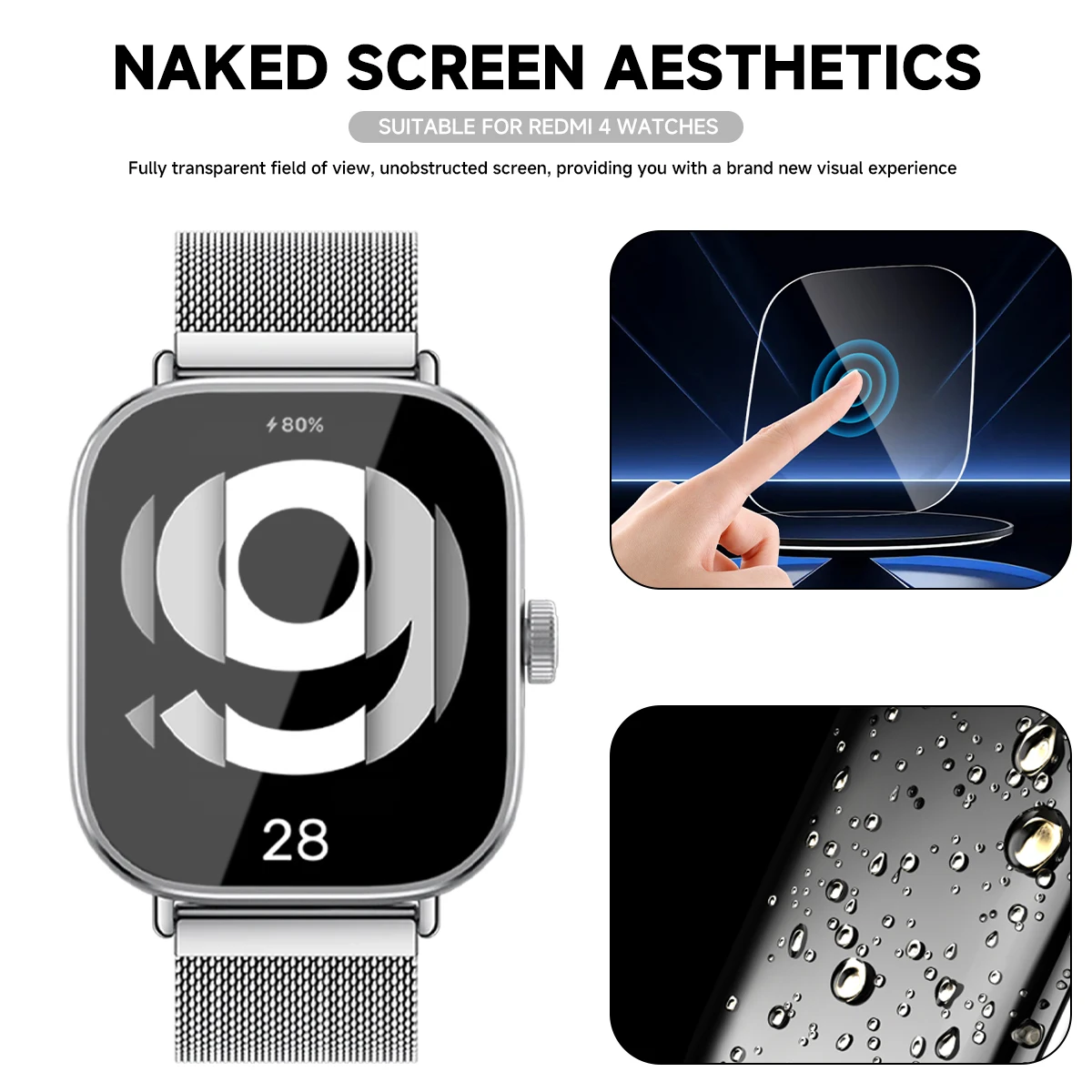 Vidro temperado para xiaomi re - Smartwatch Screen Film avaliação e preço